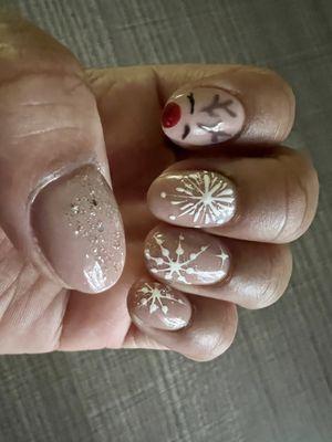 Christmas nails by Cindy