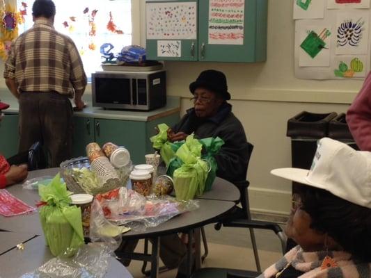 In 2013, our seniors wrapped gifts for participants in our Winter Shelter