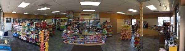 A newly re-modeled convenience store where you will find all your favorite snacks and beverages