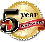 5 year warranty for appliance repair cannot be beaten