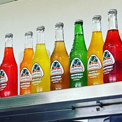 A rainbow of Jarritos Mexican soda!