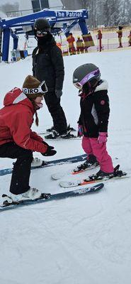 First ski lesson!