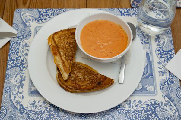 Grilled Cheese and Tomato Bisque