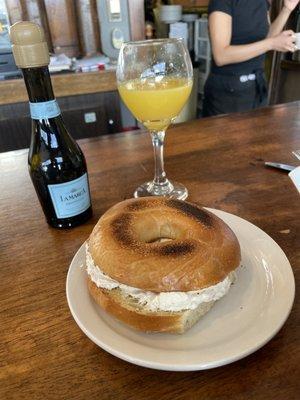 Smoked Salmon Cream Cheese Bagel