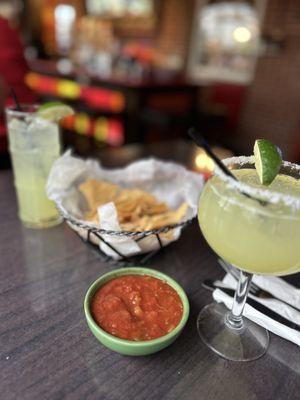 Free chips and house made salsa is great - drinks are strong