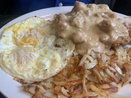 Chicken fried steak  breakfast