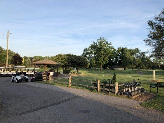 Starter Box at first tee box