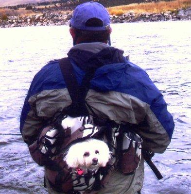 An old photo of Dean and his faithful dog, Pookie.