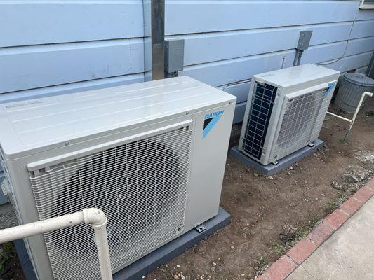 New condensers (two condensers for six units) - whisper quiet!