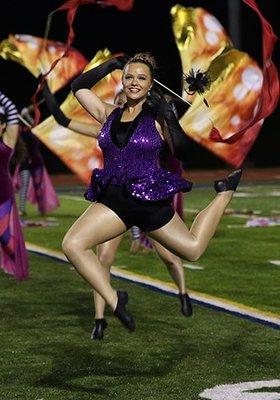 Hinds CC Hi-Steppers performing with the HCC Marching Band