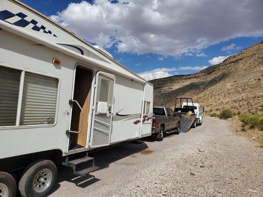 Truck broken down outside of St. Geroge, UT.