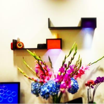 We have fun decorating our office , we lover our flowers.