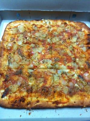 Sicilian spingione pizza