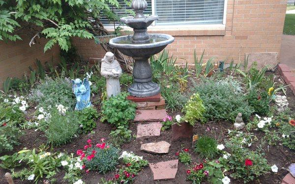 A garden area at The Gardens at St. Elizabeth.