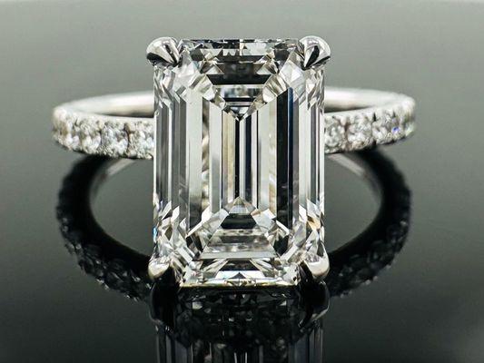 Natural or Lab created diamonds available here! Set in white gold or platinum! Engagement or anniversary gift