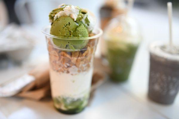 Matcha Warabimochi Parfait