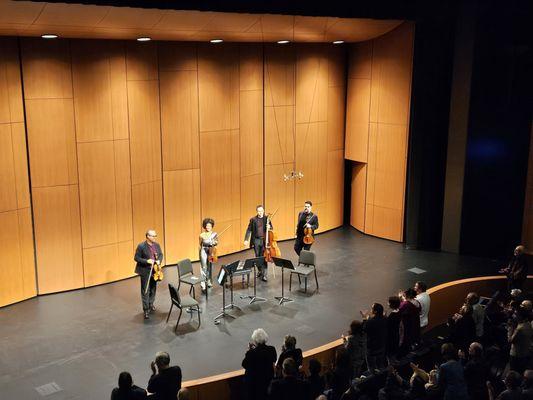 2/18/2024 - Harlem Quartet (who just won a Grammy) performance started with a stunning piece by Jessie Montgomery (2024 Grammy winner).