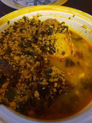 Egusi soup.