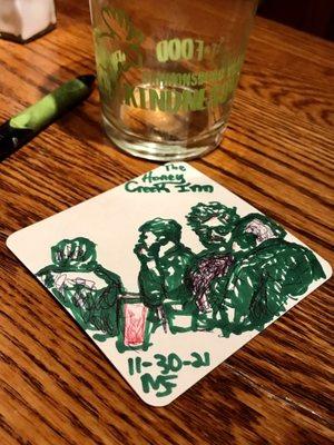 The coaster artist