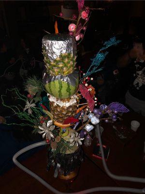 Fresh fruit head hookah