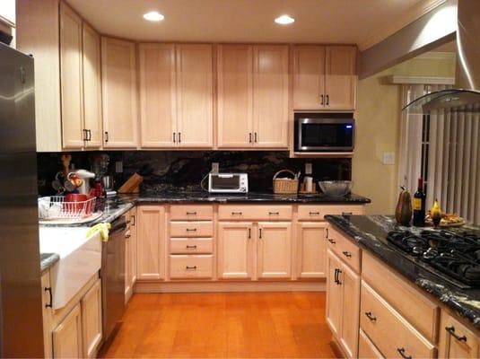 Kraftmaid cabinetry. Maple with a parchment stain.