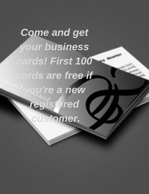 Come get your business cards