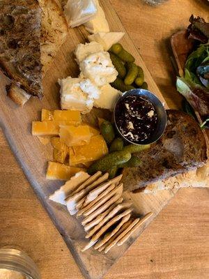 Cheese and bread board