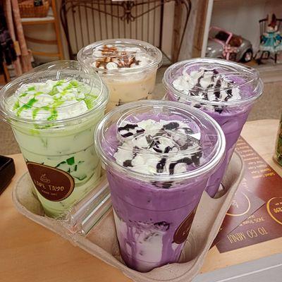 Kape Kape, Buko Pandan, Ube Dube and Ube Kape