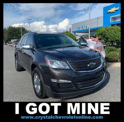 Congratulations to Rob and Cynthia on the purchase of their 2017 Chevy Traverse!