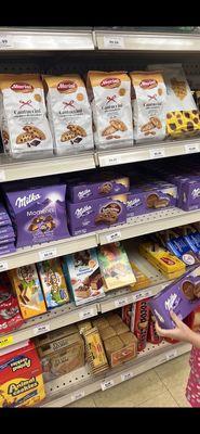 Milka chocolates and more.