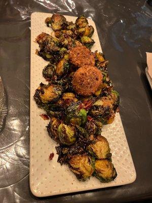 Jacked up brussel sprouts