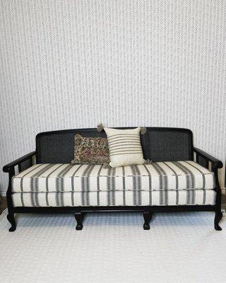 Fully restored cane settee