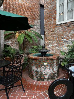 Fountain in courtyard