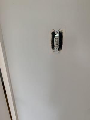 Another missing light switch plate