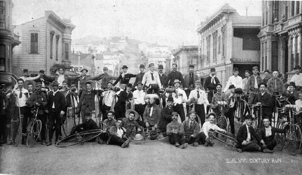 SF Wheelmen @ Shotwell & 21st circa 1890