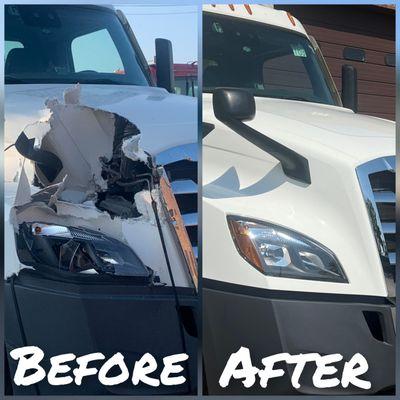 Before and After Body Shop Repair