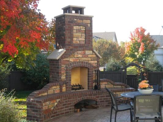 Minneapolis outdoor fireplace