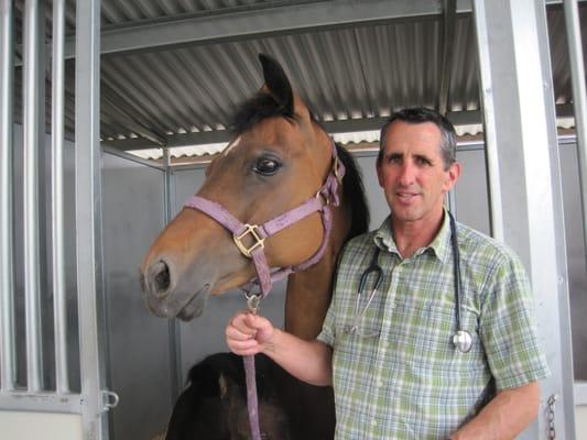 Dr. Keiser, one of our large animal doctors.