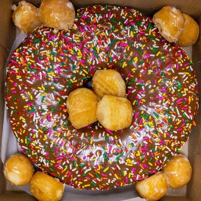 Chocolate Donut Cake ($10)