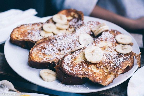 Challah French toast
 IG: @thephotographerfoodie