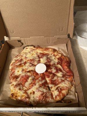 Small pizza with  extra cheese & extra sauce