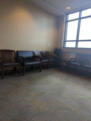 One of the waiting areas