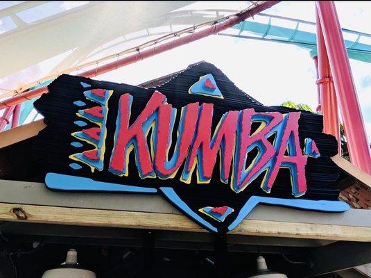 Kumba Rollercoaster sign, Busch gardens theme park, Tampa, FL