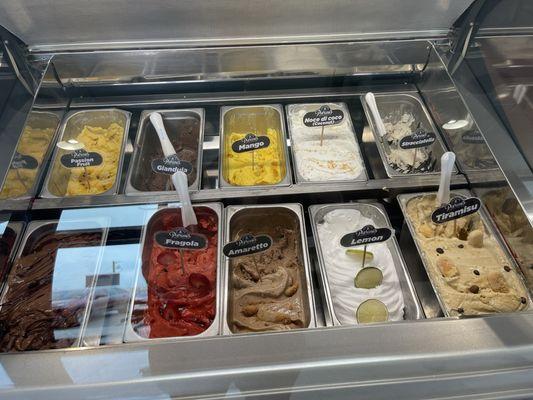 Gelato selection