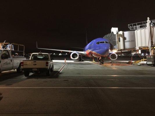 Servicing a client at the San Jose international Airport 4/2017