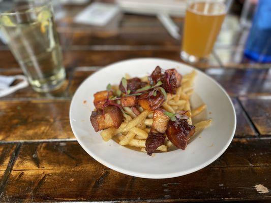 Fried pork belly bites