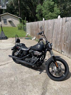 2014 Street Bob with added back seat.