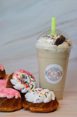 Donuts and Cookie monsters Shake