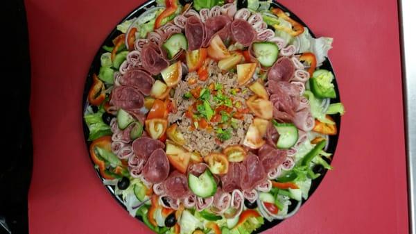 Italian antipasto with italian tuna added