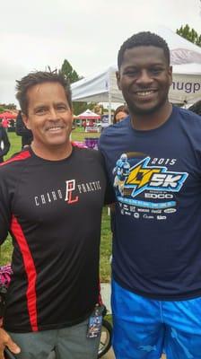 A photo of me and longtime client, LaDainian Tomlinson.